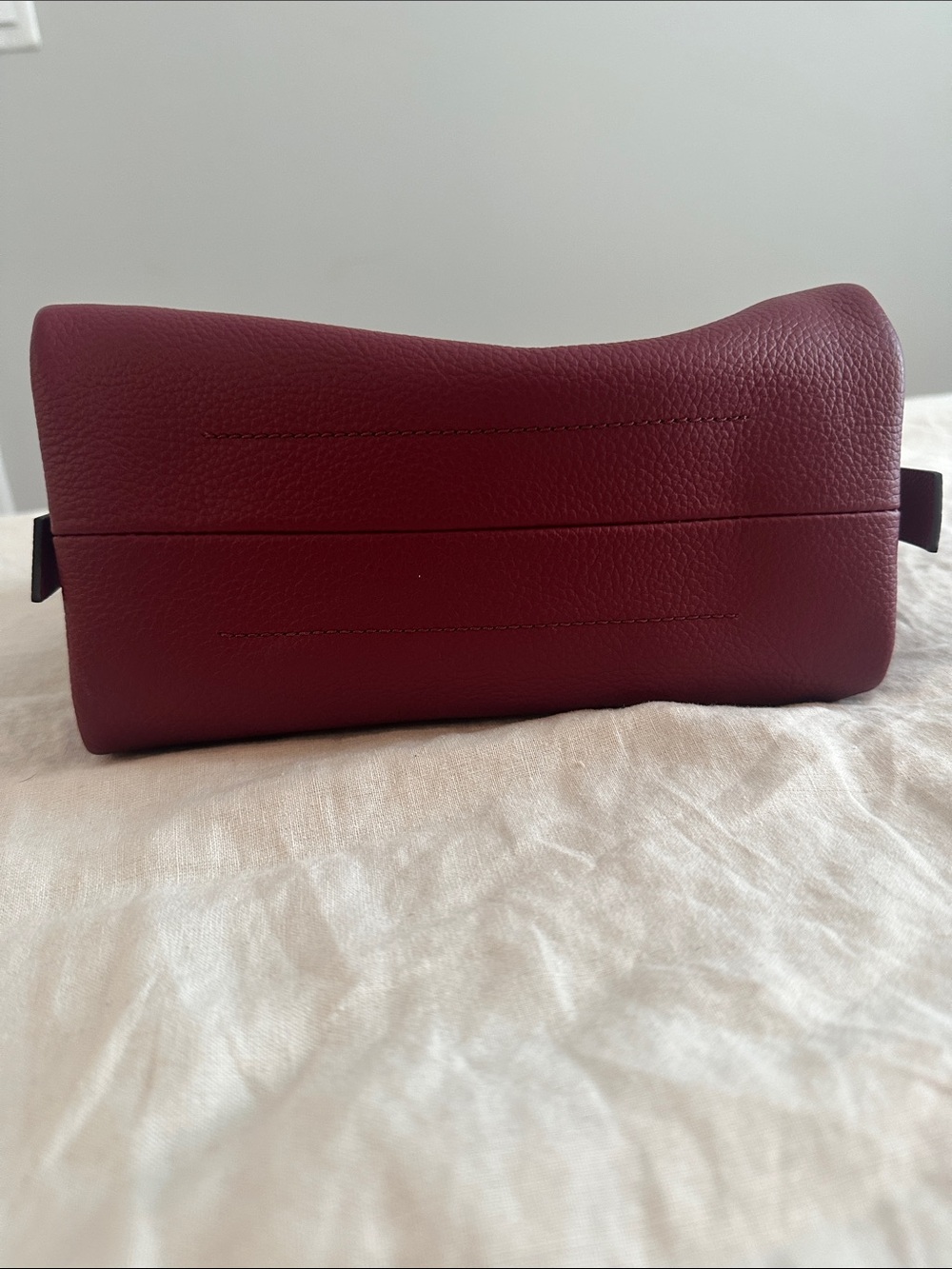 Coccinelle Burgundy Boheme Bag with Braided Handle - Picture 7 of 16